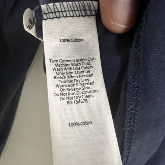 Vineyard Vines Blue Merry Christmas Santa 100% Cotton Long Sleeve Shirt Size S - Picture 6 of 6